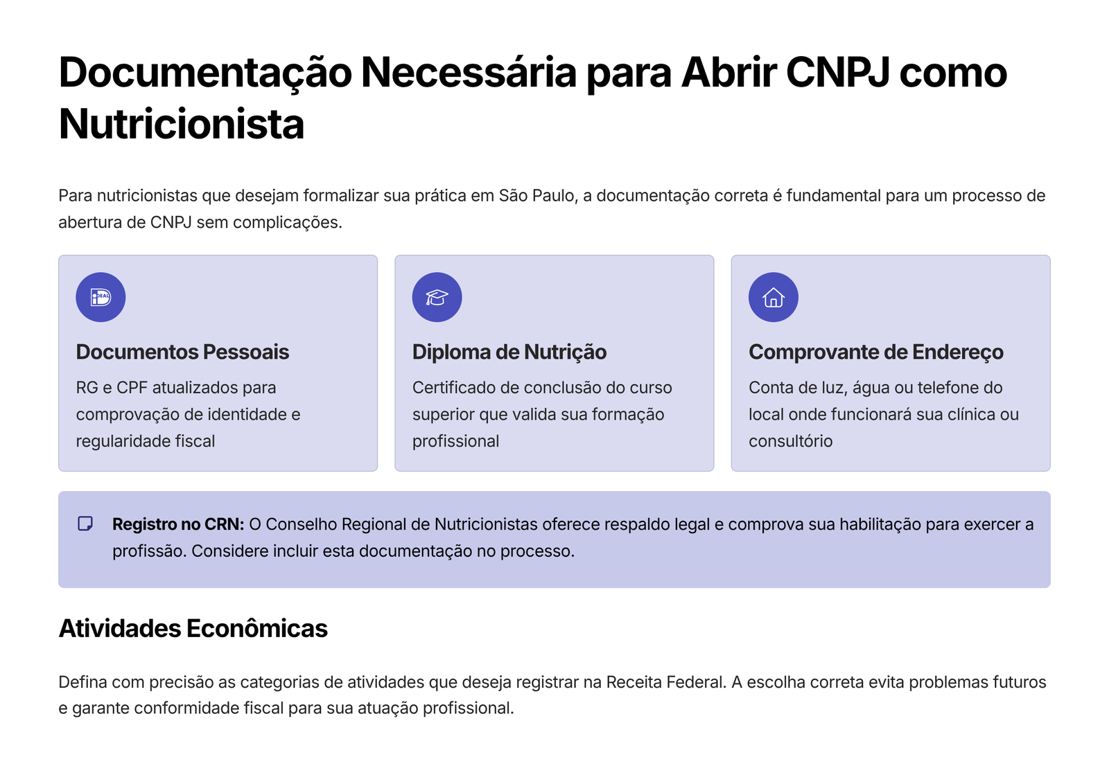 Contador para Nutricionistas em São Paulo
