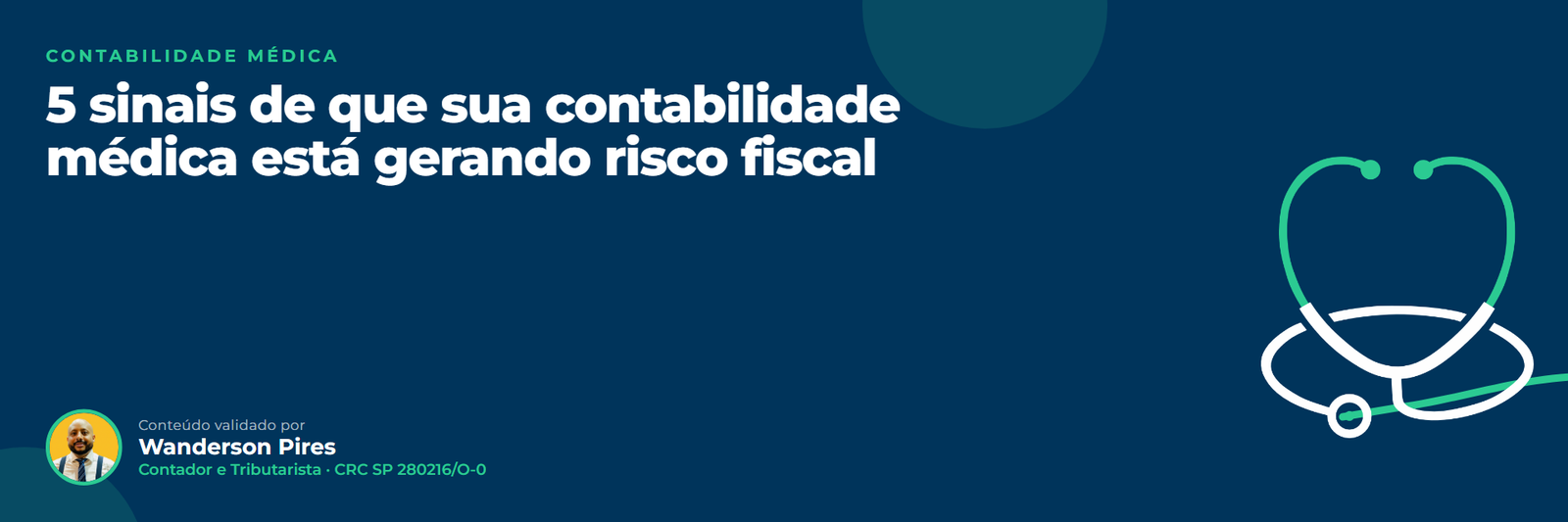 Risco fiscal na contabilidade médica: 5 sinais de que sua contabilidade médica está gerando risco fiscal