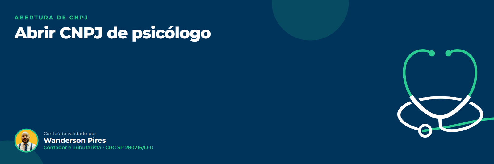Abrir CNPJ de psicólogo em 2026: passo a passo e custos