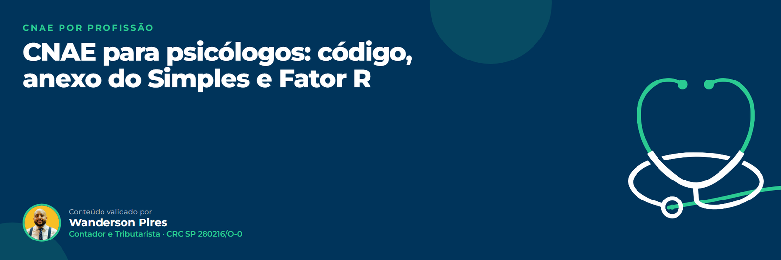 CNAE para psicólogos: código, anexo do Simples e Fator R