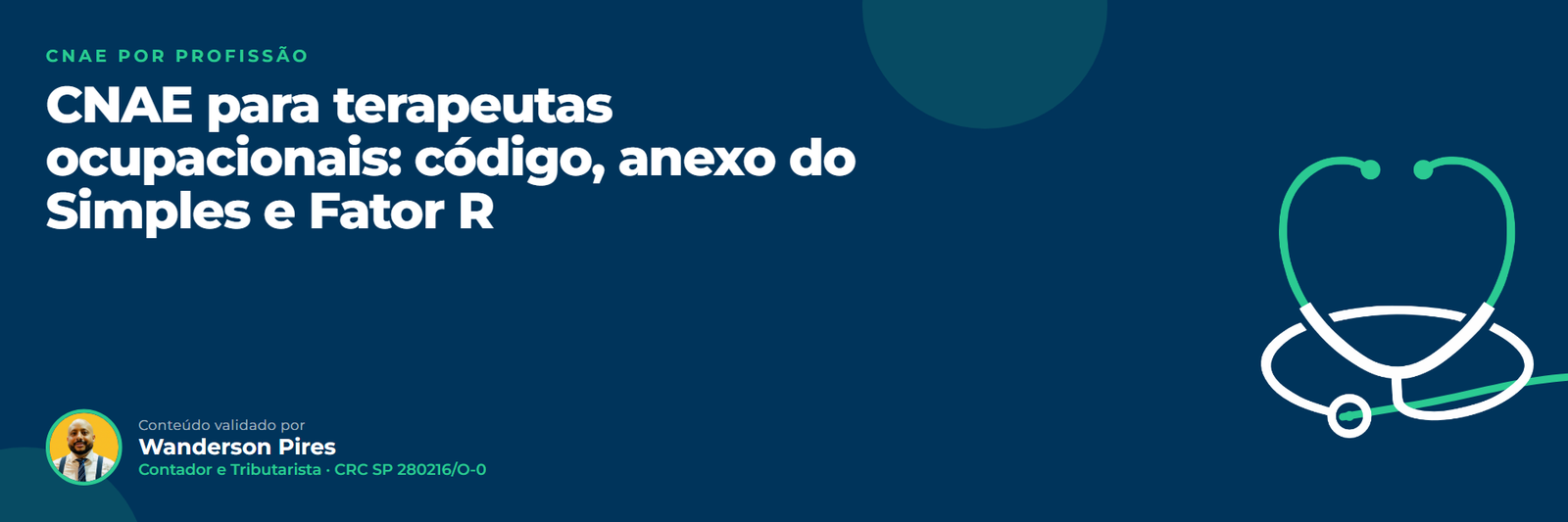 CNAE para terapeutas ocupacionais: código, anexo do Simples e Fator R